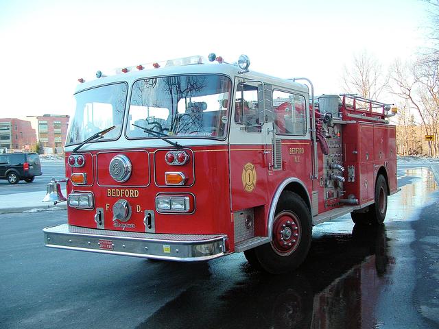 Engine 110 at Fox Lane Middle School